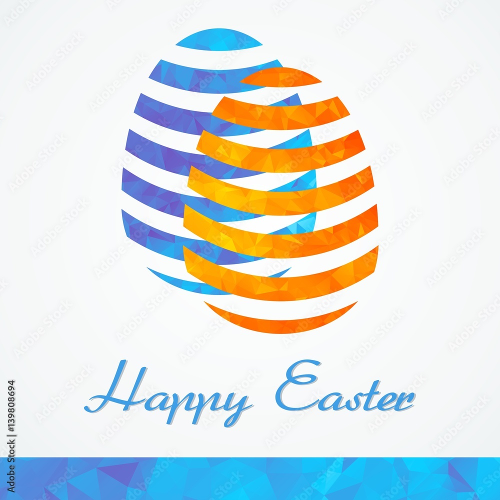 easter card with egg easter card with egg