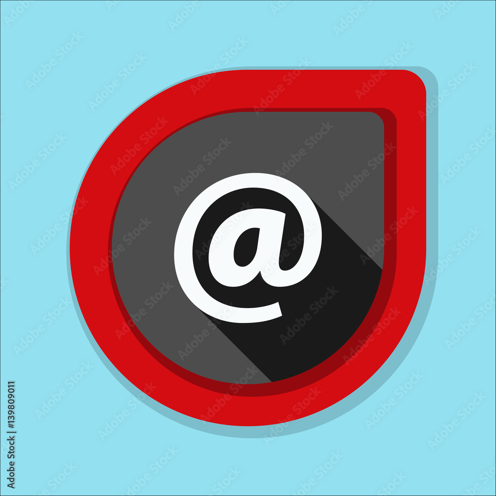 E-mail button illustration E-mail button illustration