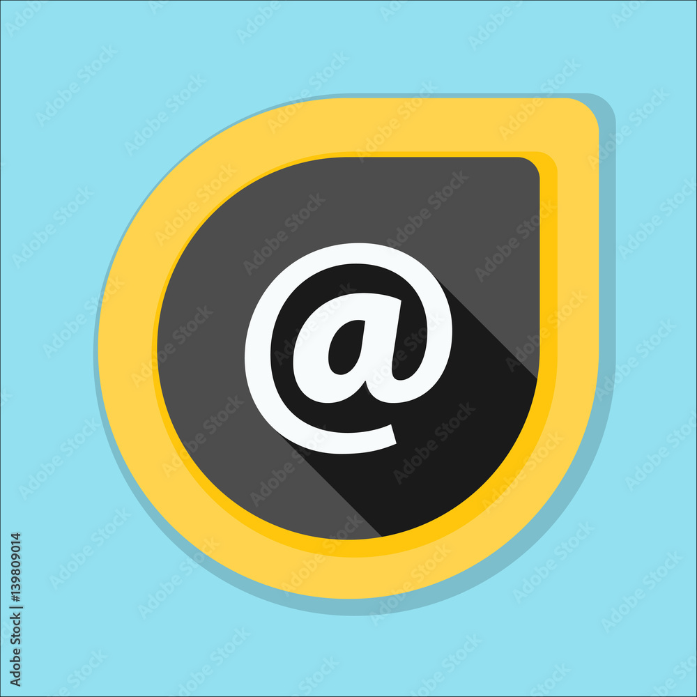 E-mail button illustration E-mail button illustration