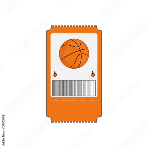 Basketball sport game icon vector illustration graphic design