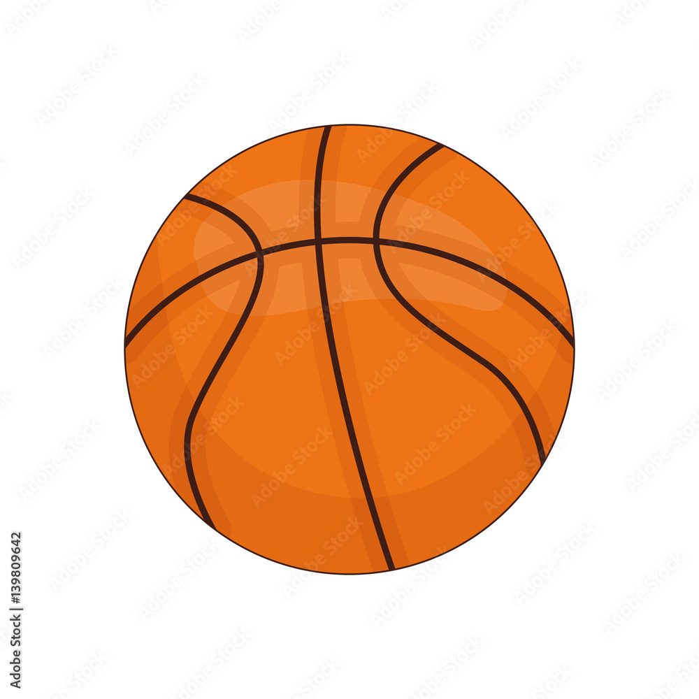 Fototapeta premium Basketball sport game icon vector illustration graphic design