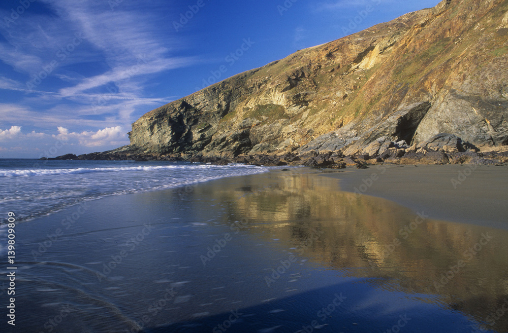 Reflections Tregardock Beach Cornwall