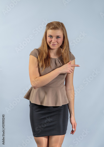A girl of twenty years posing