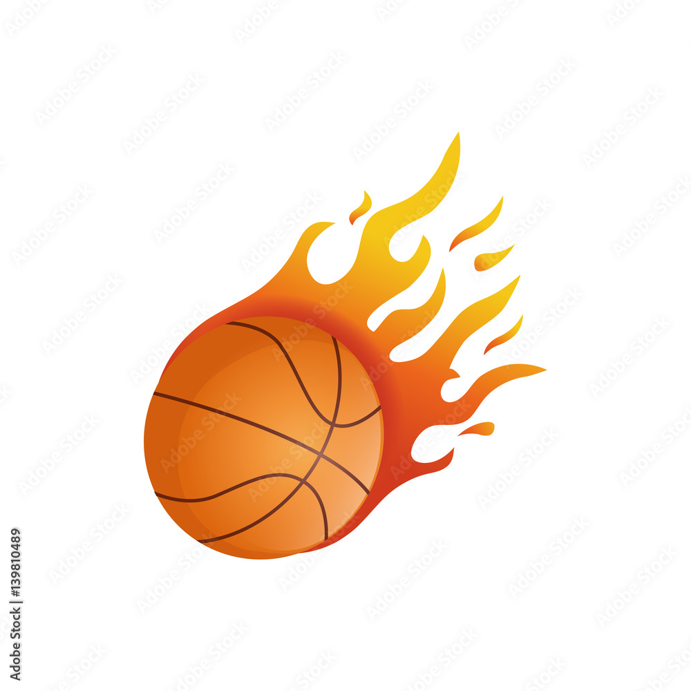 Fototapeta premium Basketball sport game icon vector illustration graphic design