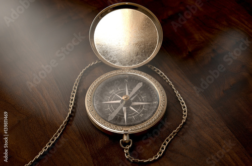 Ornate Pocket Compass