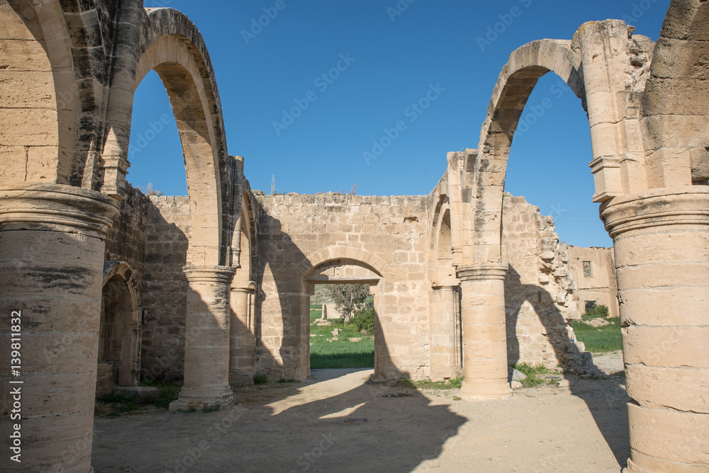 Ruins of Agios Sozomenos  Nicosia district. Cyprus