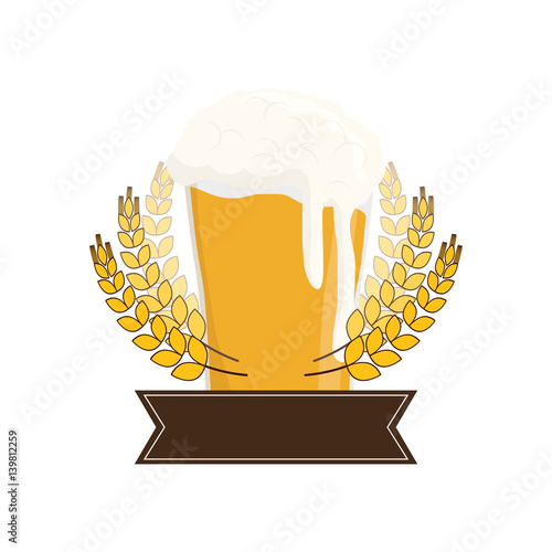 Beer and brewery icon vector illustration graphic design