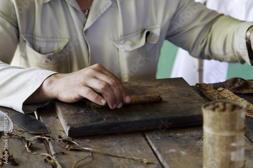 Rolling of cigars in Vinales on Cuba