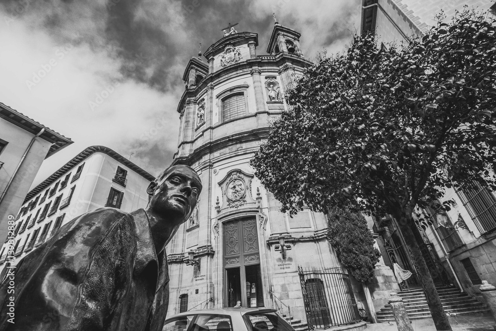 Fototapeta premium Madrid Architecture in B&W
