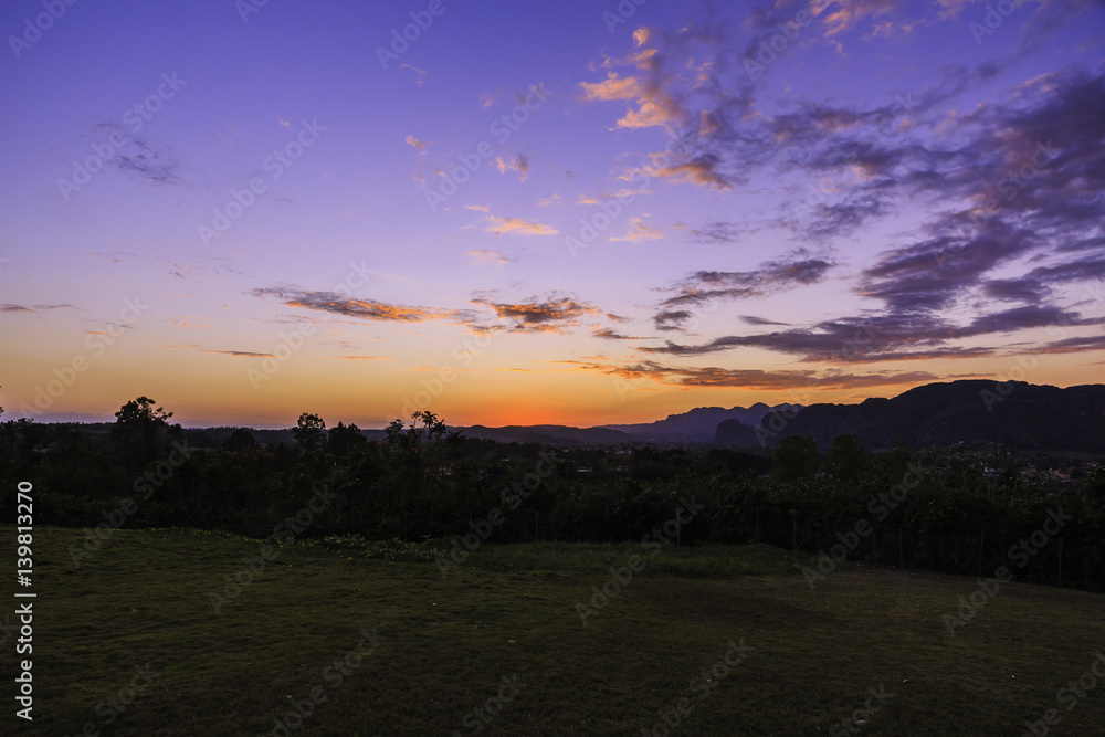 Sunset in Viñales