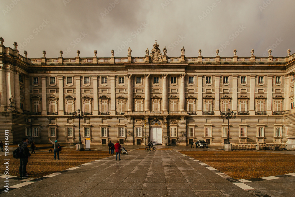 Naklejka premium The architectural life of Madrid