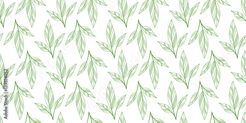 leaves seamless background