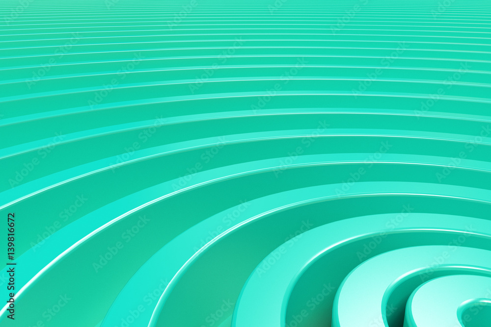 Blue concentric spiral on blue background Blue concentric spiral on blue background