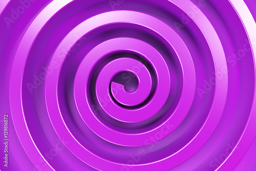 Violet concentric spiral on violet background