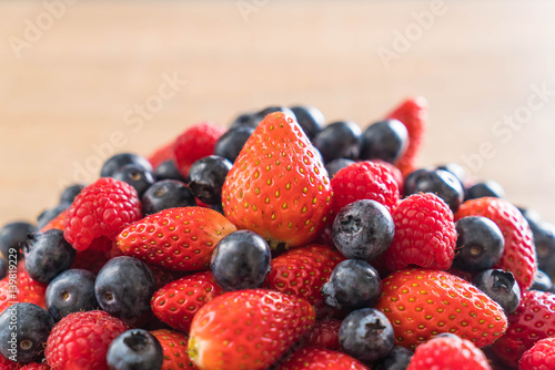 Wallpaper Mural fresh blueberry, strawberry and rasberry Torontodigital.ca