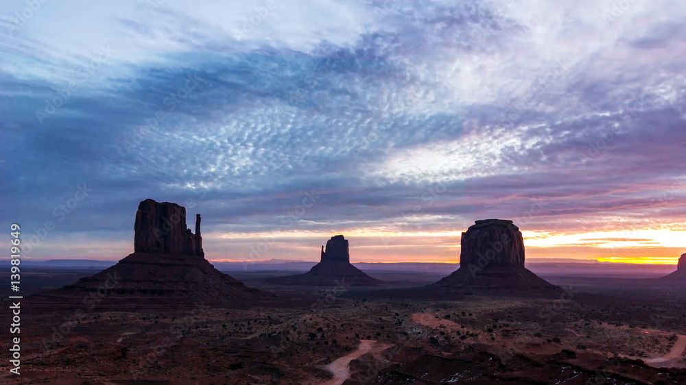 Mountains against a beautiful sunset