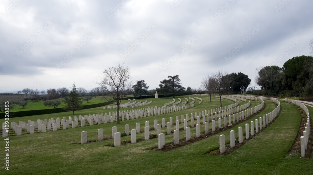  soldiers cemetery with trees