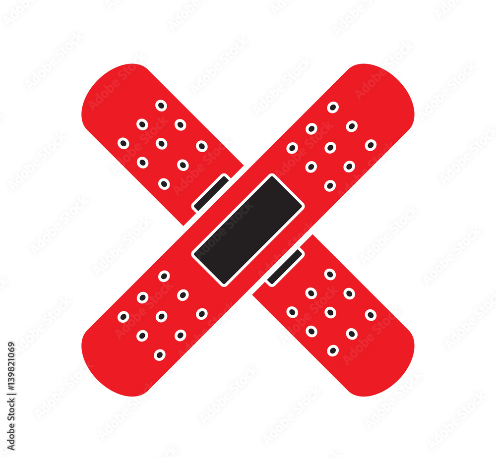 Medical bandages icon vector isolated white background. Medical icons. Medical bandages icon vector isolated white background. Medical icons.