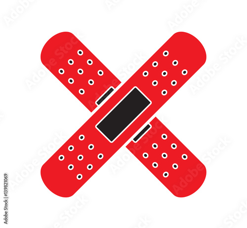 Medical bandages icon vector isolated white background. Medical icons.
