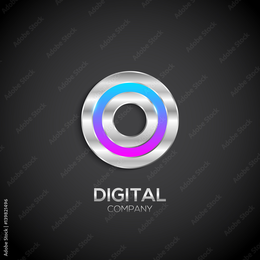 Letter O with metallic texture,3d Glossy, Digital and Technology, metal texture, silver, steel and realistic shadow for logo, Vector illustration Letter O with metallic texture,3d Glossy, Digital and Technology, metal texture, silver, steel and realistic shadow for logo, Vector illustration