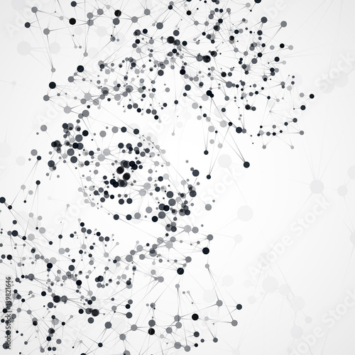 Futuristic abstract dna
