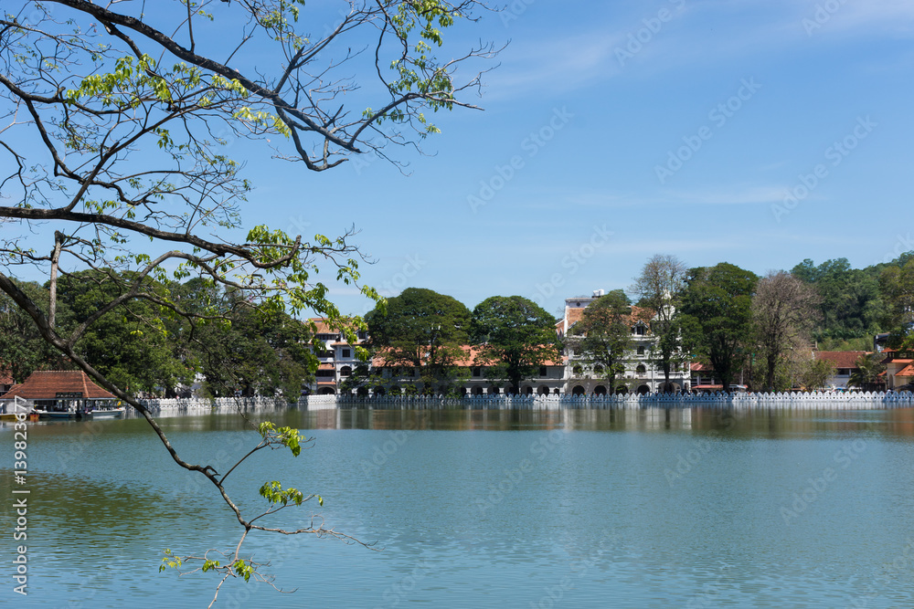 Naklejka premium Lac de Kandy, Sri Lanka
