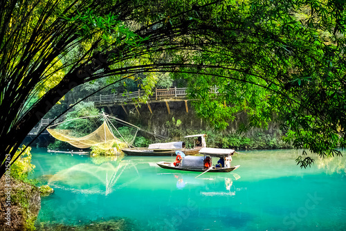 Geisha girl, Chinese fishing boat.