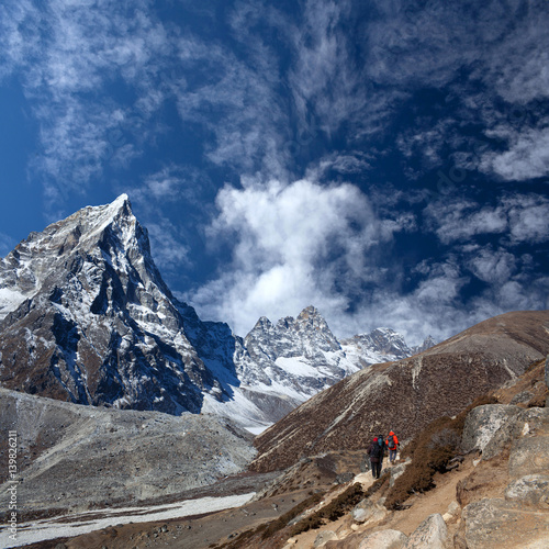 Road to Everest Base camp in Sagarmatha National Park, Nepal