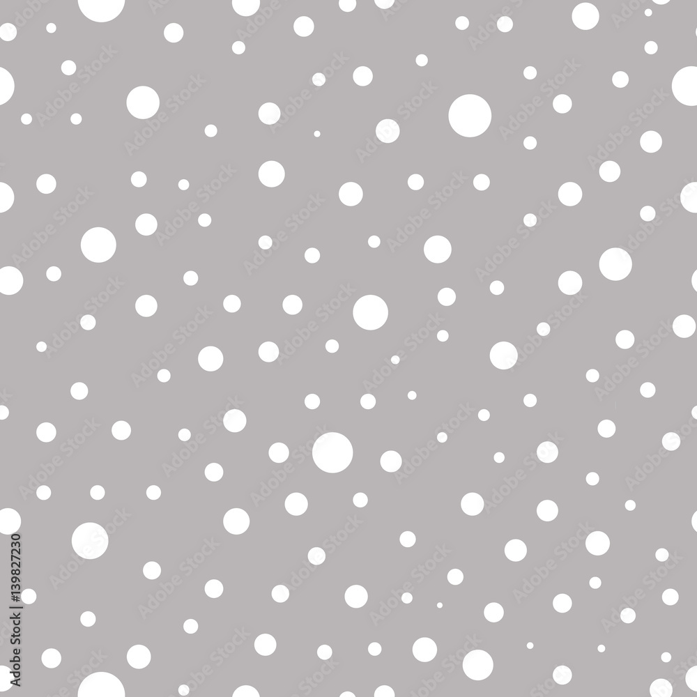 Seamless vector pattern with dots. Simple graphic design. Dotted drawn background with little decorative elements. Print for wrapping, web backgrounds, fabric, decor, surface