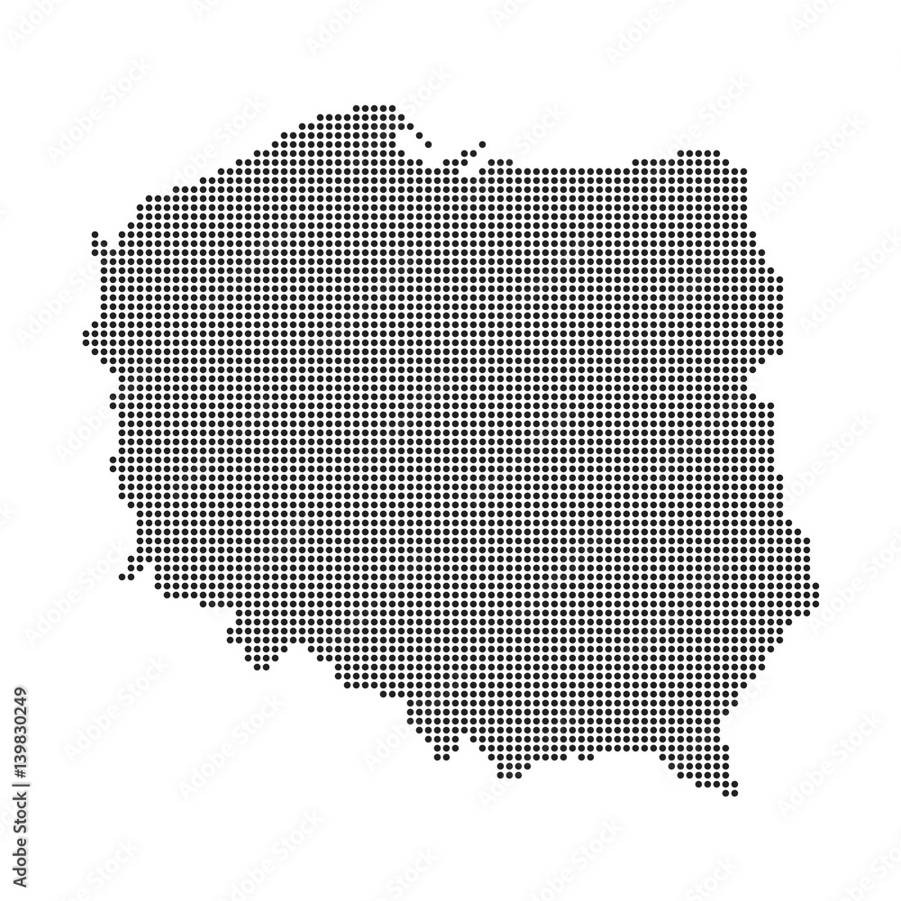Poland Dotted Map