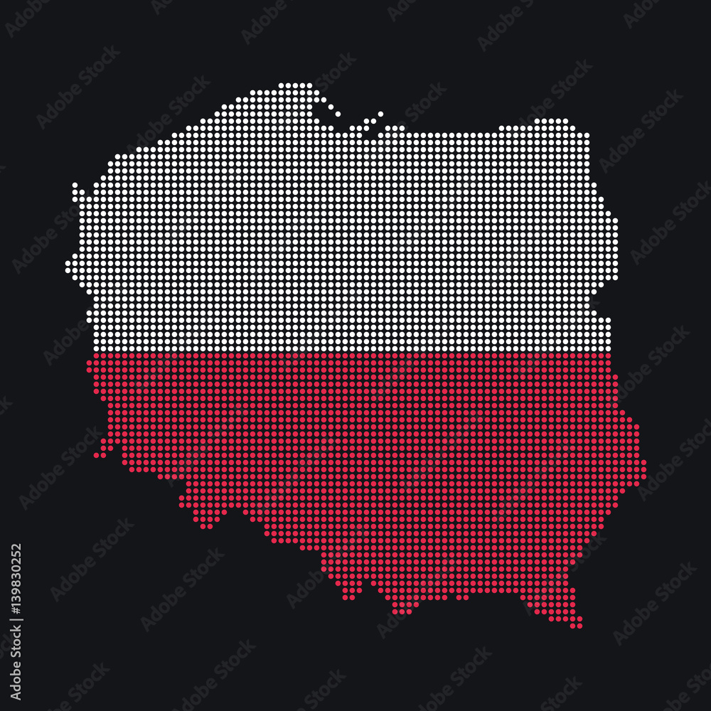 Poland Dotted Map