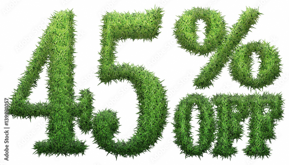 45% off. Made of grass 45% off. Made of grass