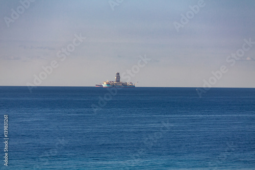 Drilling Ship on Horizon