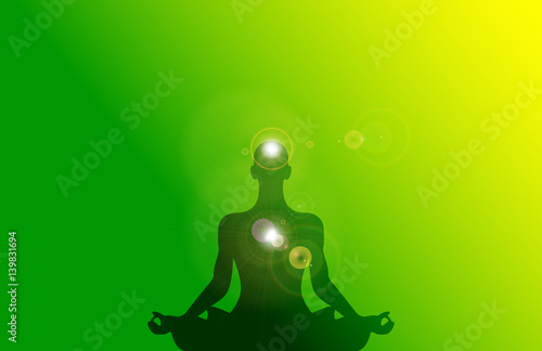 meditazione, yoga, fiore di loto