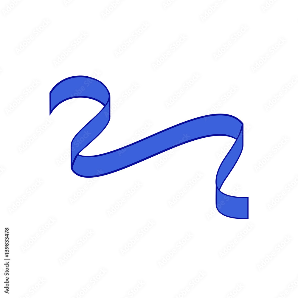 Award ribbon blue isolated Award ribbon blue isolated