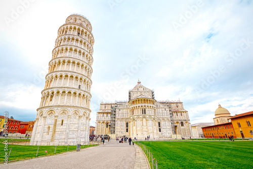 Square of Miracles and the Leaning Tower of Pisa, Tuscany (super