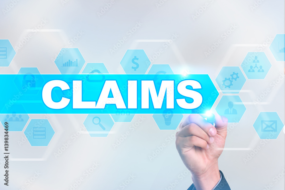 Medical doctor drawing claims on the virtual screen.