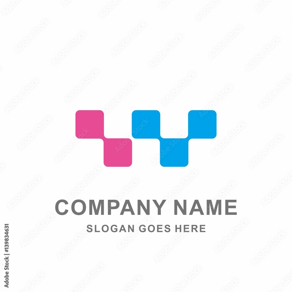 Monogram Letter W Square Pixel Data Link Connection Technology Computer Business Company Stock Vector Logo Design Template Monogram Letter W Square Pixel Data Link Connection Technology Computer Business Company Stock Vector Logo Design Template