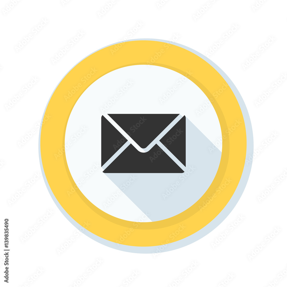 Mail button illustration Mail button illustration