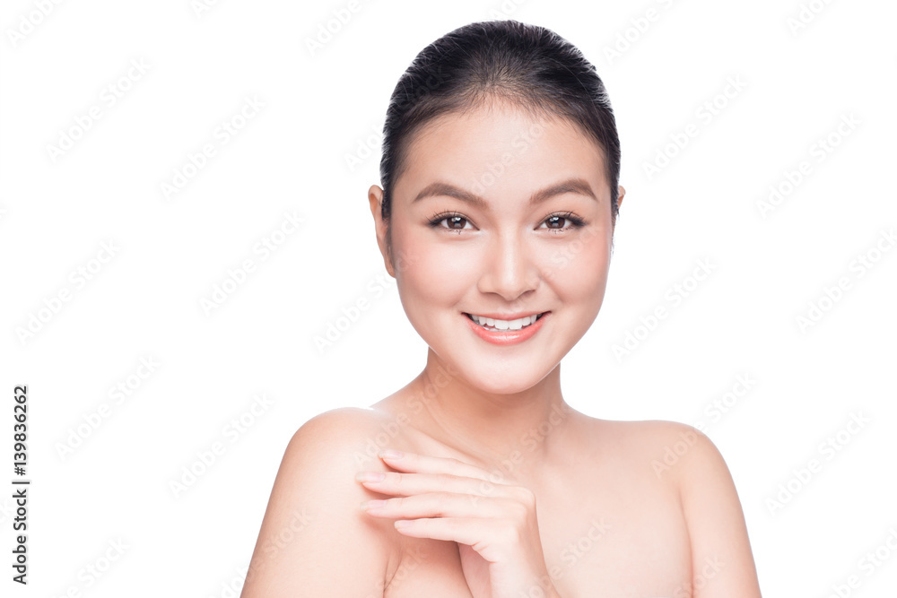 Skin care. Beautiful Asian Woman Portrait. Cosmetology , beauty and spa.