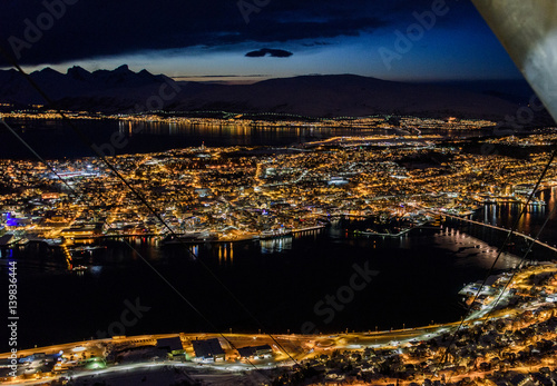 Tromso, Norway by night