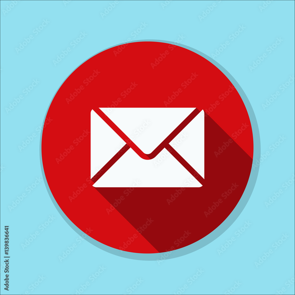 Mail button illustration Mail button illustration