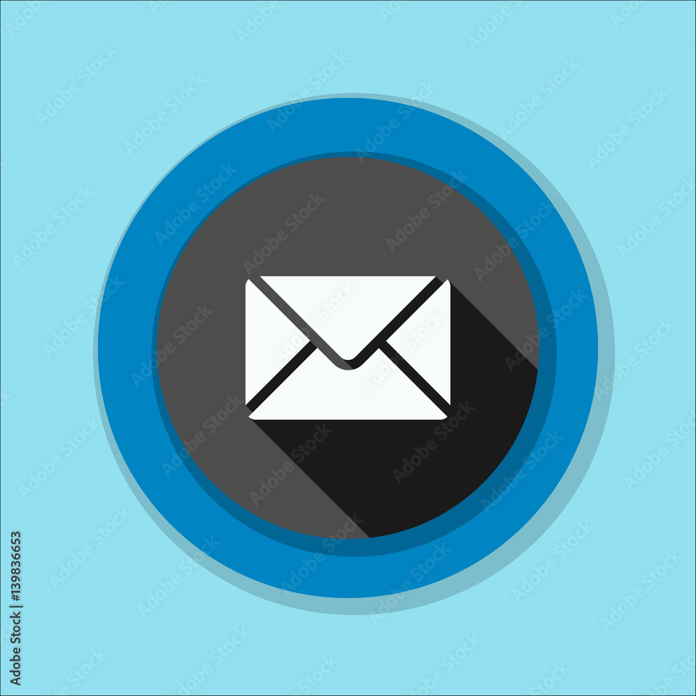 Mail button illustration Mail button illustration