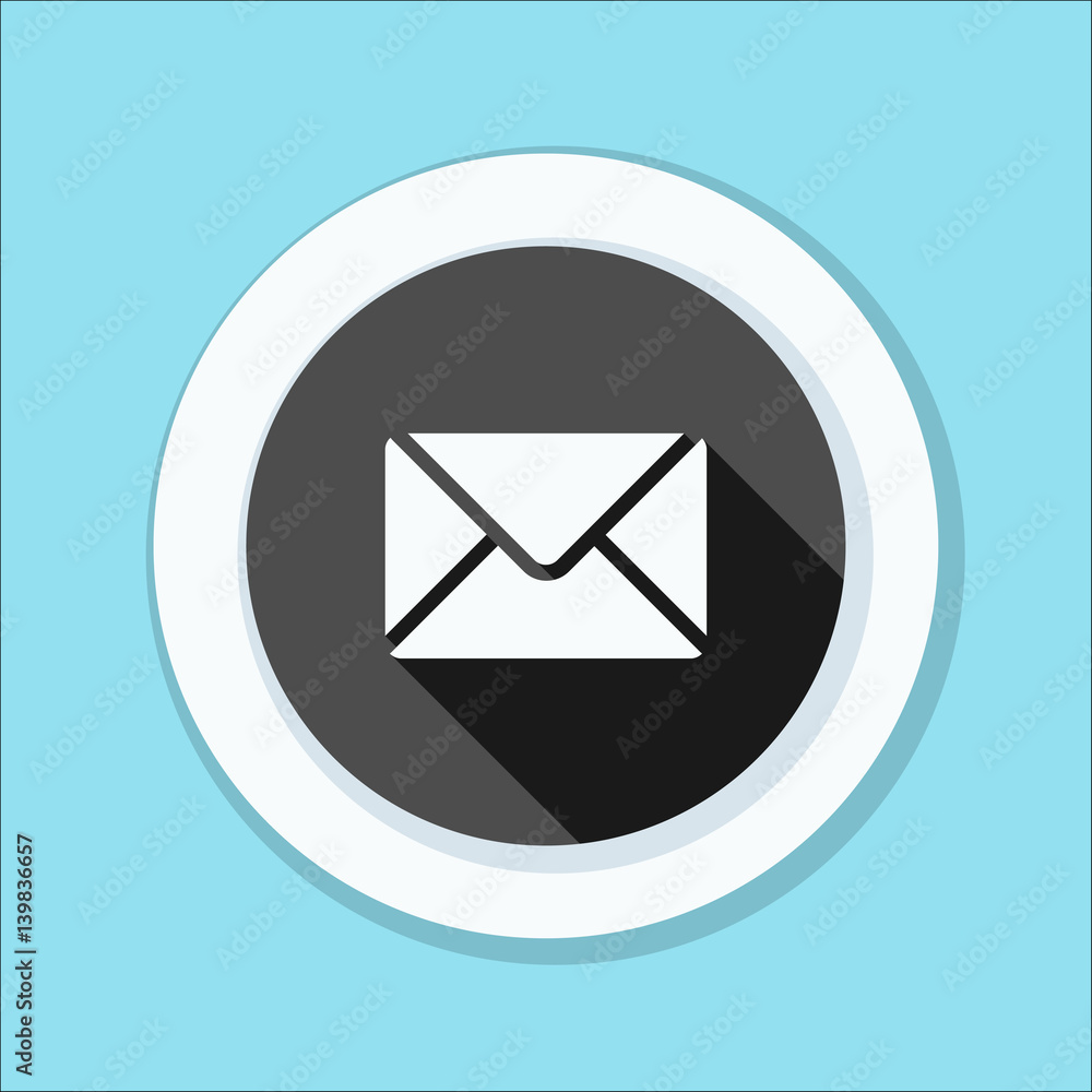 Mail button illustration Mail button illustration