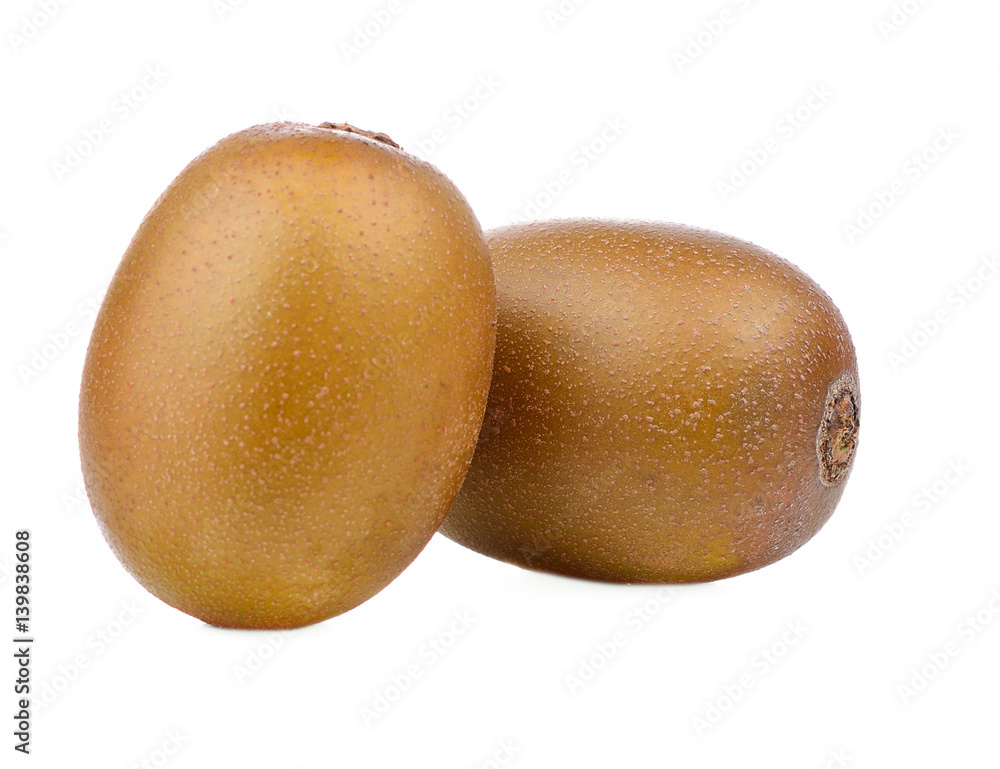 gold kiwi fruit on a white background gold kiwi fruit on a white background