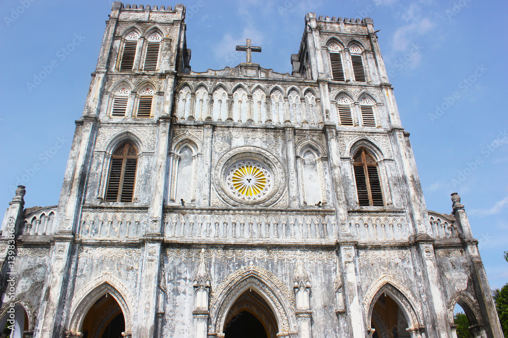 A journey through Vietnam, Nha Trang. The Catholic Cathedral