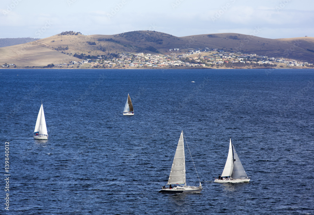 Fototapeta premium Sailing In Tasmania