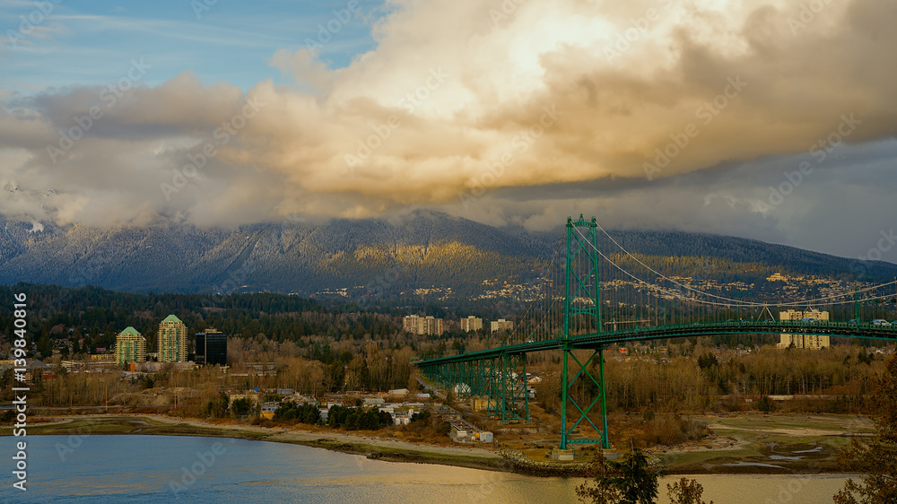 Obraz premium lions' gate bridge,Vancouver BC Canada