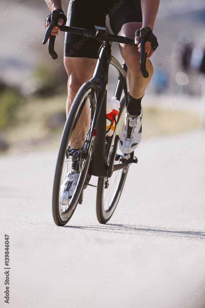 Fototapeta premium Cyclist riding a bike in a cycling race. Racing Bike.