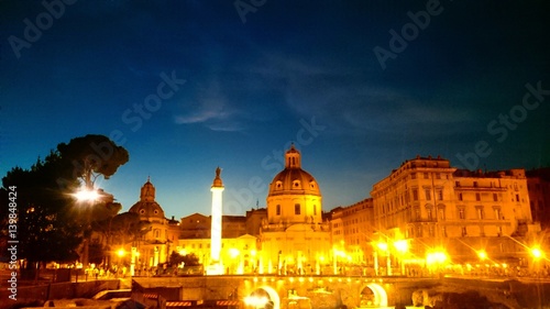Le Domus Romane di Palazzo Valentini, buildings in front of the Altar of the Fatherland, Roma, Italy. photo